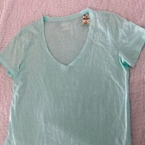 Pink v neck tee shirt size s/p
